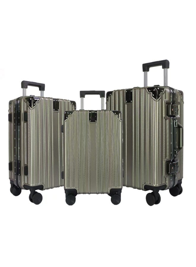 فيبتور طقم حقائب سفر فاخرة صلبة بدون سحاب، مزودة بقفل TSA مزدوج، وعجلات دوارة صامتة بزاوية 360 درجة، ومقبض من سبائك الألومنيوم.