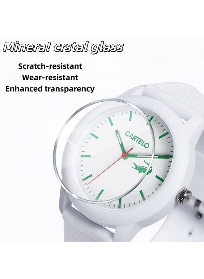 CARTELO Trendy Casual Waterproof Watch White - Image 4