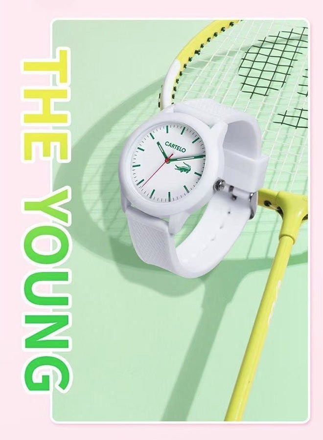 CARTELO Trendy Casual Waterproof Watch White - Image 5