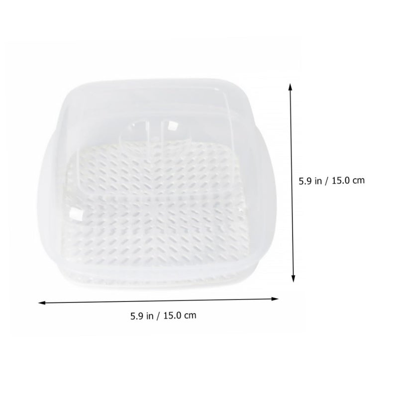 2pcs White PP Microwave Steamer Basket Set For Vegetables Dumplings Healthy Cooking - Image 3