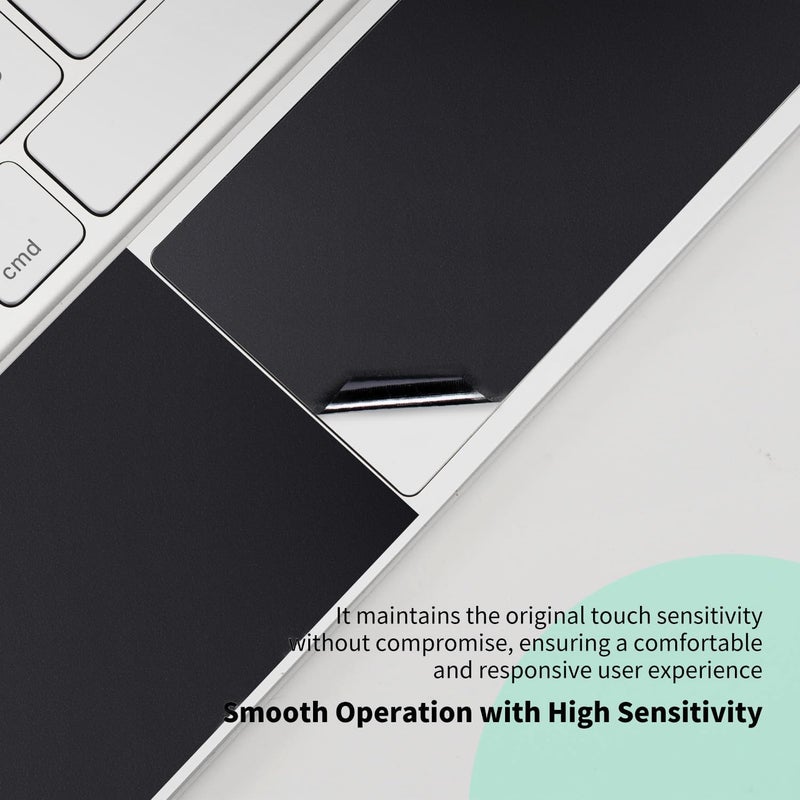 IMMOENUC Protective Skin Sticker for 2026 2025 iPad Air M4 M3 13-inch Magic Keyboard 3-Side ull Coverage Protective Vinyl Decals Self-Adhesive,Pre-Cut (Top/Bottom/Keyboard Panel)（Black） - Image 4
