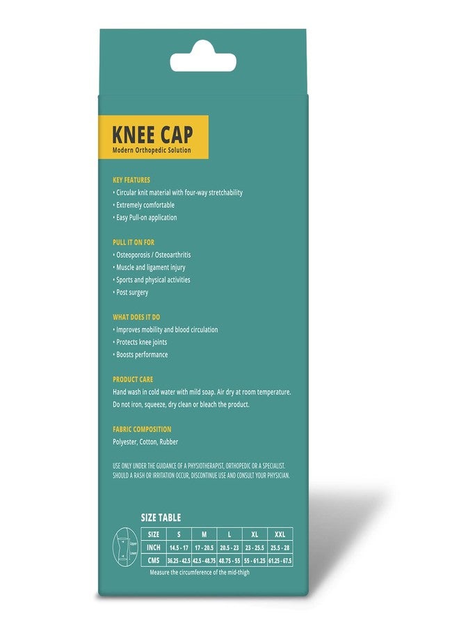 PharmEasy Knee Cap for Knee Support, Extremely Comfortable, Supports Mobility, Blood Circulation, Knee Joints and, Boosts Performance at Gym (XXL, Black) - Image 4