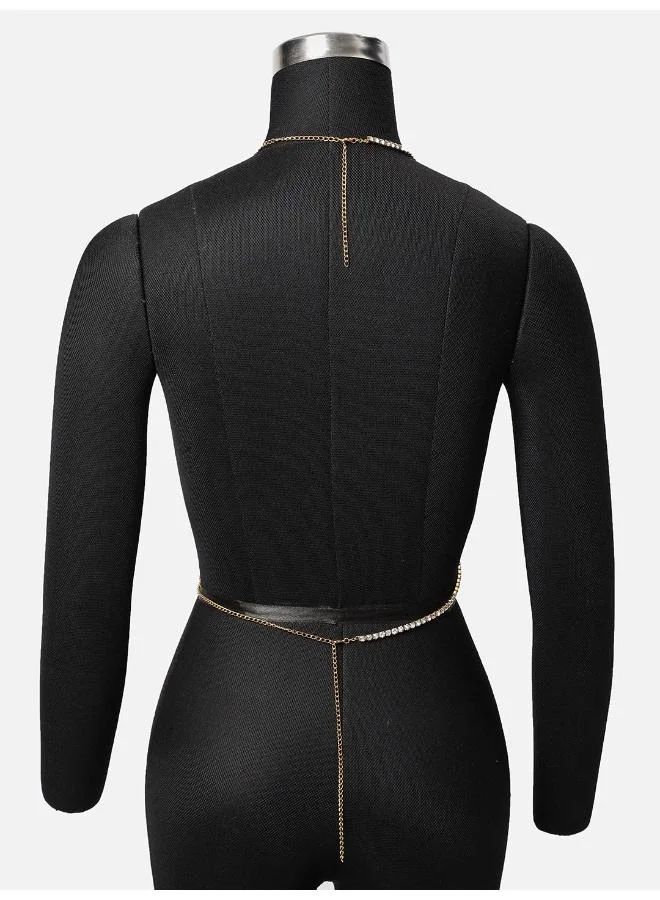 سوهي سلسلة جسم مجوهرات اصطناعية للحفلات الغريبة