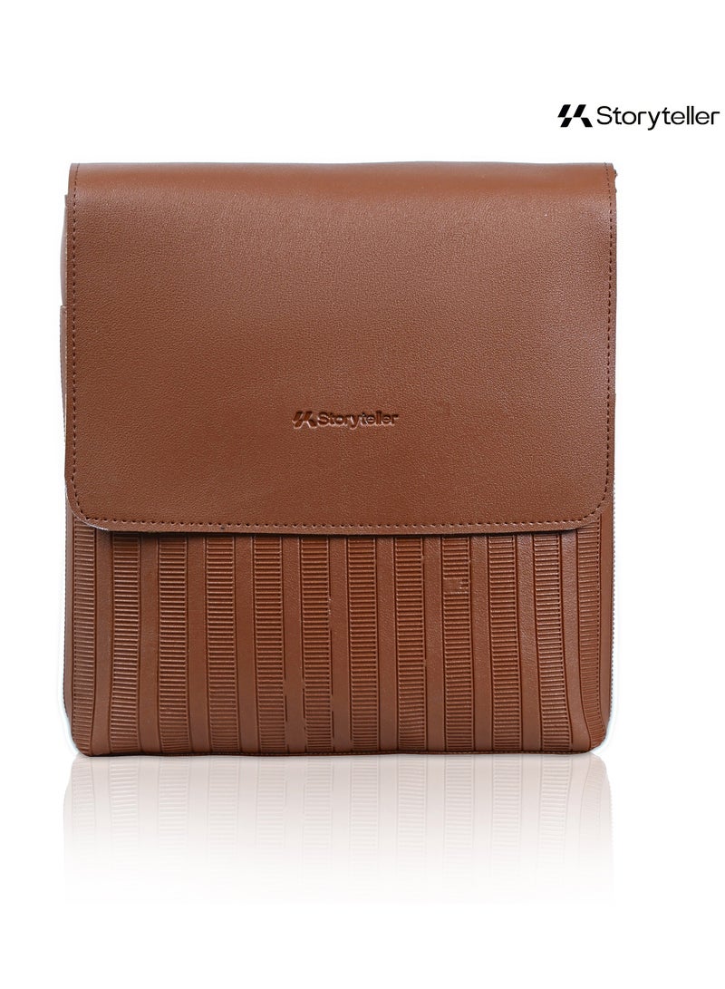 STORYTELLER Sedna Casual Faux Leather Travel Sling Bag|Shoulder Messenger Bag - Image 4