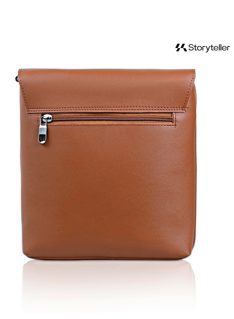 STORYTELLER Sedna Casual Faux Leather Travel Sling Bag|Shoulder Messenger Bag - Image 5