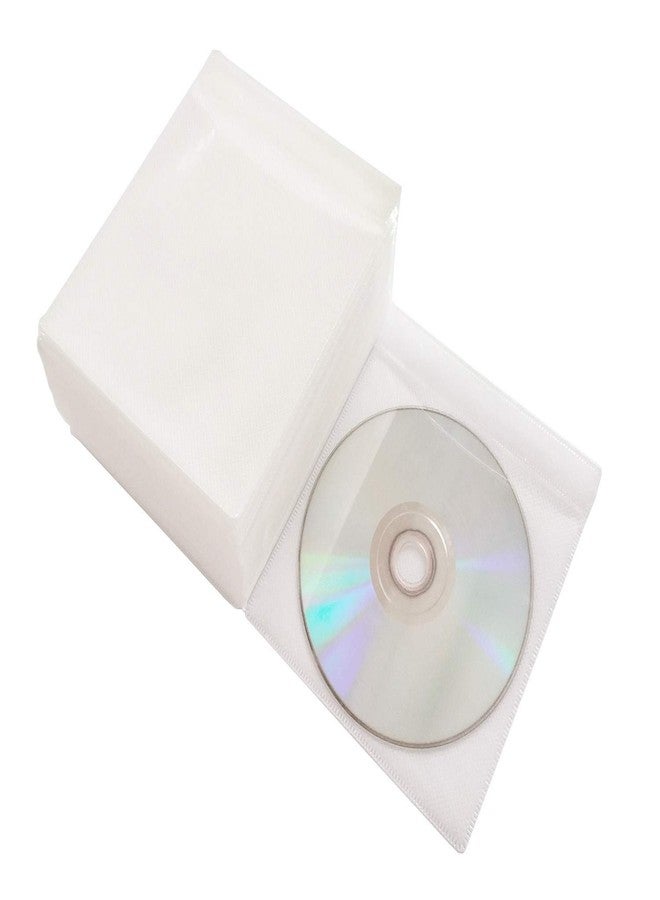 HAPLIVES CD/DVD/BluRay Sleeves,Double-Sided Refill Plastic Sleeve for CD and DVD Storage Binders,100 Pack (White) - Image 4