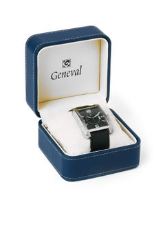 GENEVAL Leather Strap Analog Wrist Watch GR111WBB - 40mm - Black  - Image 5