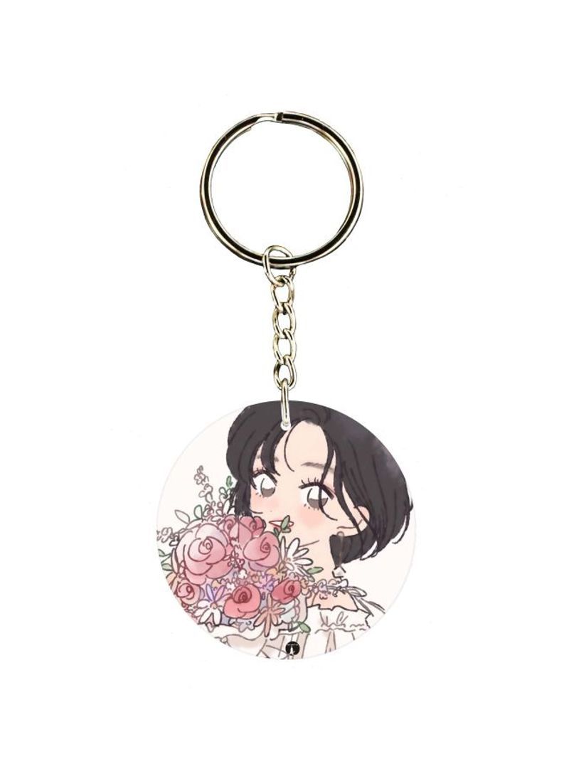RKN Girls Printed Keychain