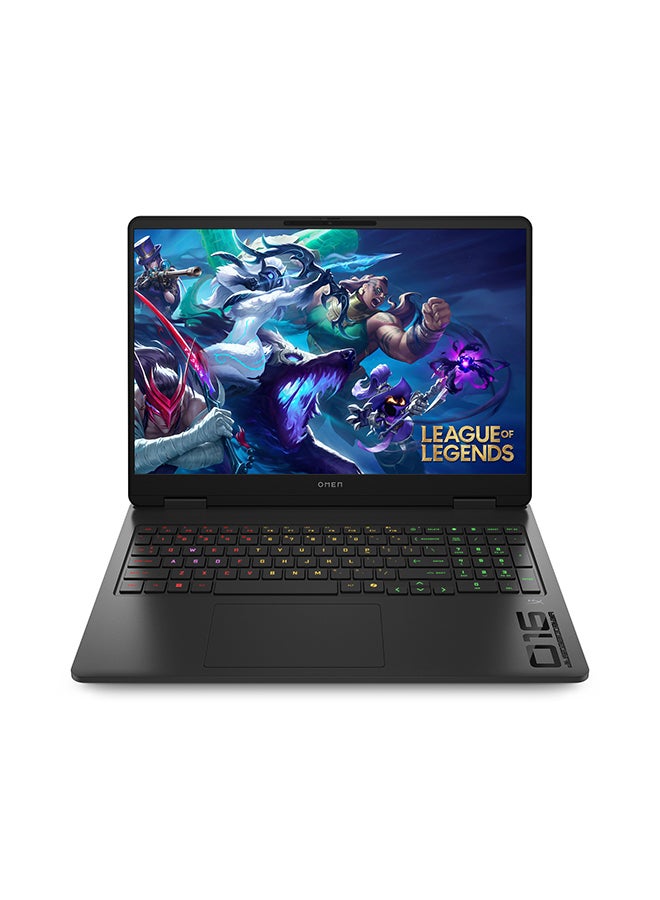 HP لابتوب الألعاب Omen 16-ap0001nx بشاشة WUXGA مقاس 16 بوصة (1920x1200)، معالج AMD Ryzen AI 7 350/ذاكرة وصول عشوائي DDR5 سعة 24 جيجابايت/قرص صلب SSD سعة 1 تيرابايت/بطاقة رسومات Nvidia GeForce RTX 5070 سعة 8 جيجابايت/نظام التشغيل Windows 11 Home/ الإنجليزية/العربية - Image 1