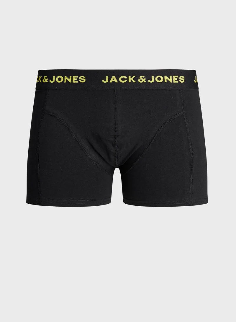 Jack & Jones Junior Kids 3 Pack Assorted Trunks