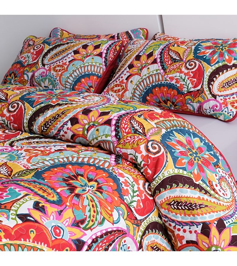 Elegant Boutique Style Summer Quilt 2 3pcs Set Soft Breathable Red Bed Cover 86 61 94 49 Pillowcases No Pillow Inserts Living Room Bedroom Hotel Decor - Image 4