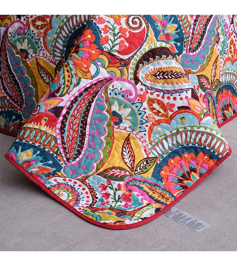 Elegant Boutique Style Summer Quilt 2 3pcs Set Soft Breathable Red Bed Cover 86 61 94 49 Pillowcases No Pillow Inserts Living Room Bedroom Hotel Decor - Image 5