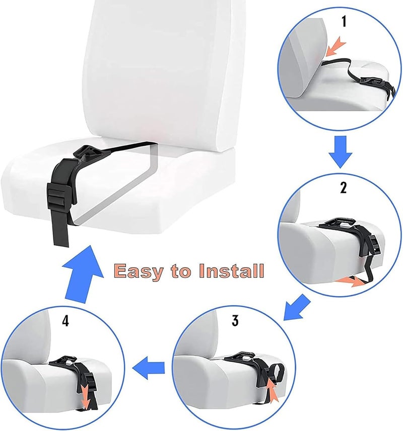 Pregnancy Seat Belt Adjuster for Car - Maternity Seat Belt Extender for Expectant Mothers (Black) - Image 5