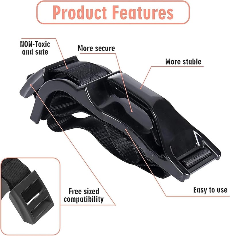 Pregnancy Seat Belt Adjuster for Car - Maternity Seat Belt Extender for Expectant Mothers (Black) - Image 3
