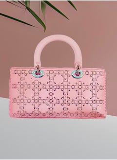 Generic Dior embellished leather crossbody/carry  bag in metallic-tone. crystal-cut appliques bag  - Image 2