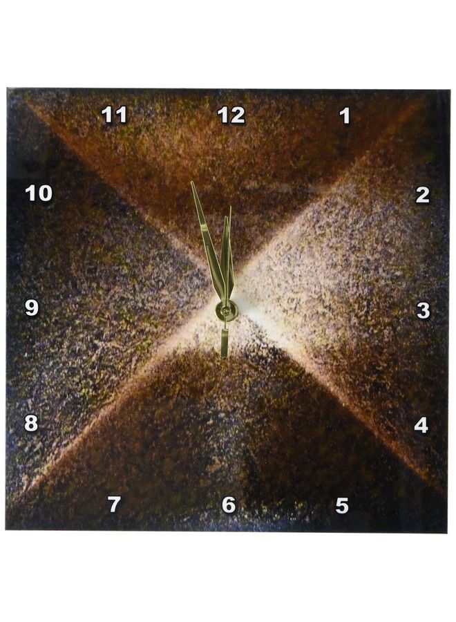 3DROSE Dpp_53244_1 Bronze Metal Medallion Wall Clock 10 By 10Inch - Image 1