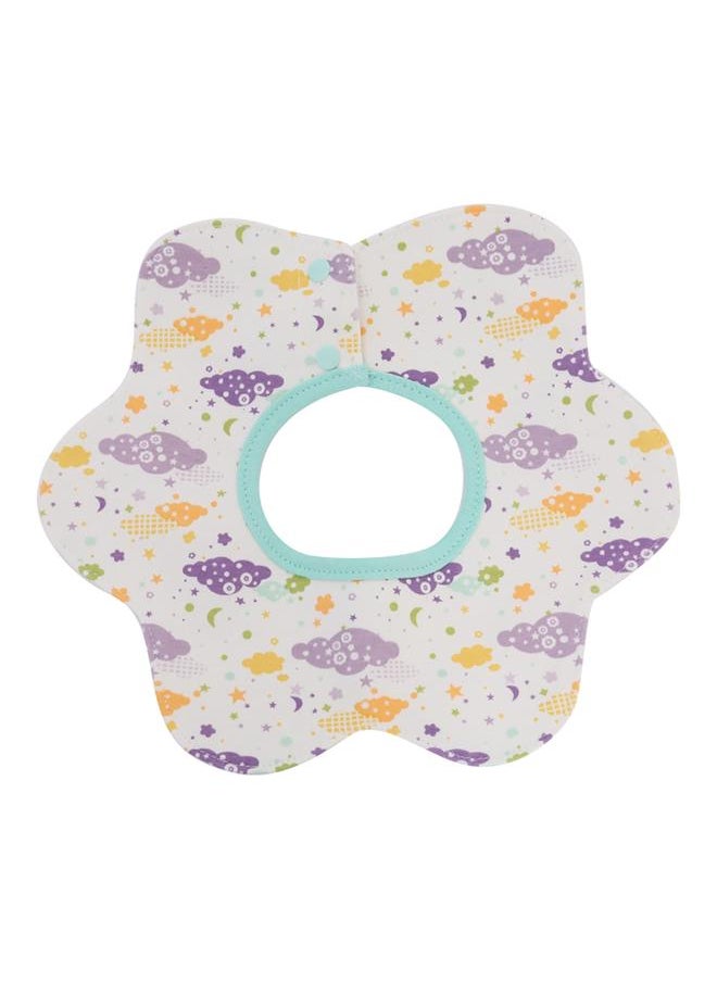 Thoraya Safe Breathable Rotated Waterproof Cotton Baby Kid Infant Bib Household(Clouds)  - Image 1