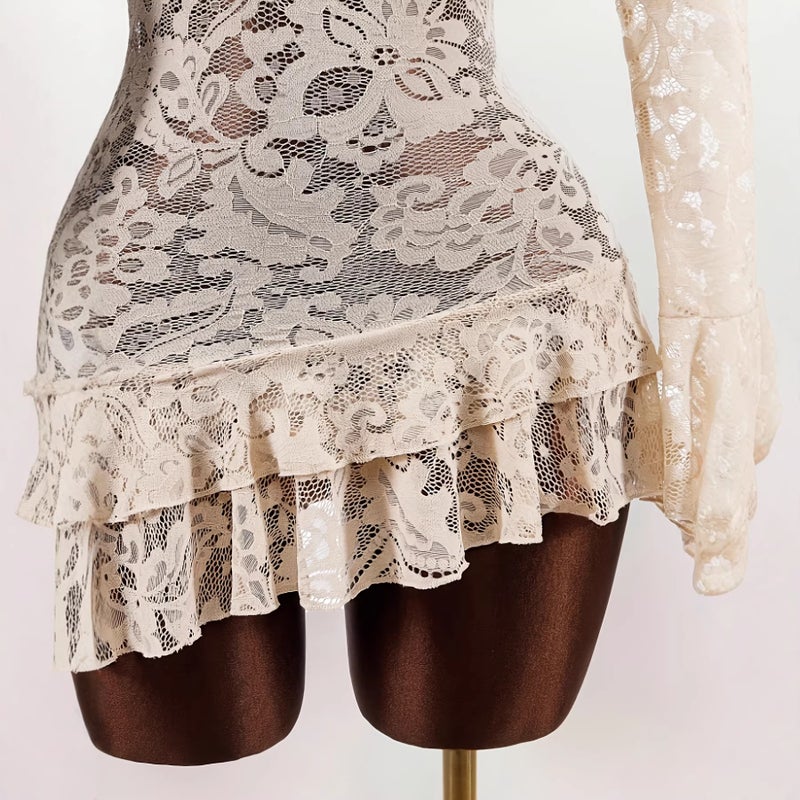 فستان دانتيل بقصة ضيقة ربيع 2026 للنساء - Image 4
