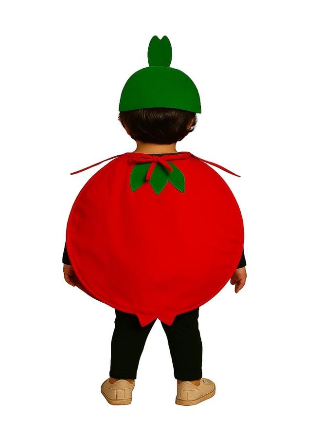 QuickBazaar Fruits & Vegetable Cutout Costume for Kids/Apple, Mango, Banana, Carrot, Brinjal, Tomato, Watermelon & More/Perfect for Fancy Dress Costume & Stage Shows (Pomegrante Cutout, 5-6 Y) - Image 2