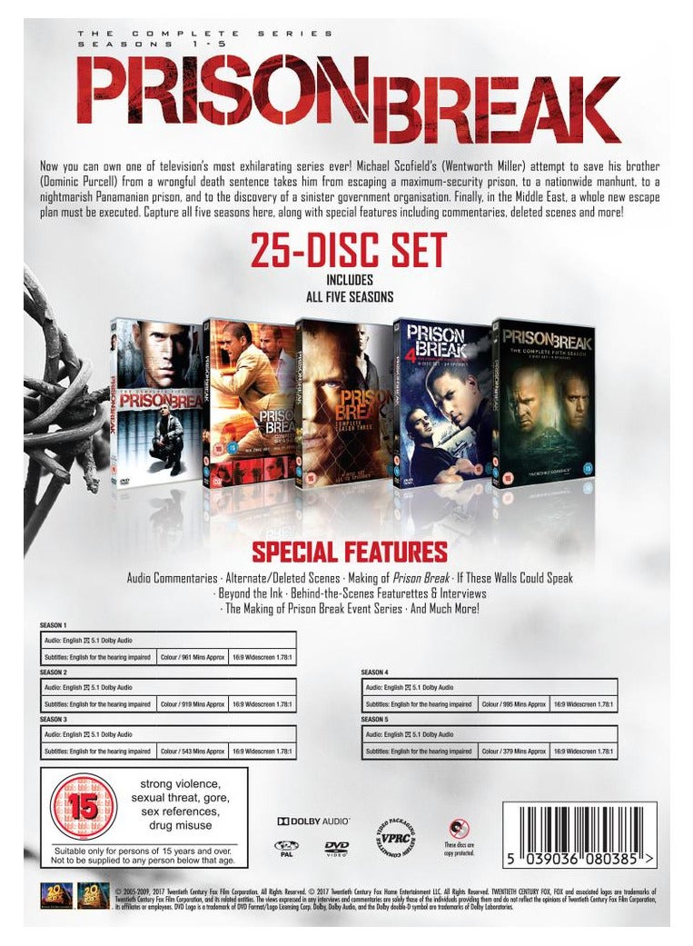 Prison Break - Seasons 1 To 5 Box Set - DVD - Image 2