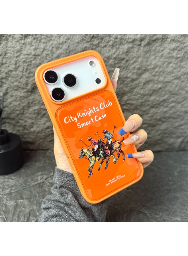 ايكارلوس جراب هاتف مغناطيسي من ماج سيف لهاتف iPhone 17 Pro Max، غطاء واقٍ مقاوم للصدمات، نمط فارس فاخر مخصص - Image 1