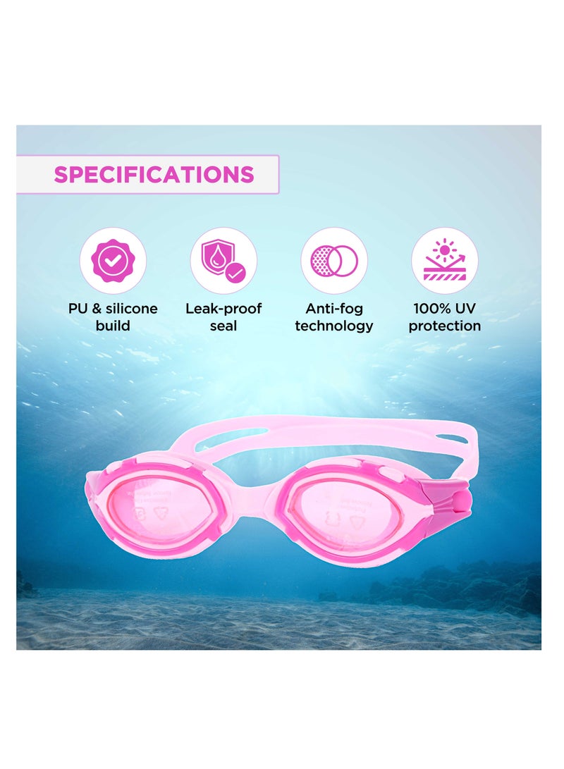 ENDLESS  Premium Swimming Goggle with Anti-Fog and UV Protection | Stylish Big Frame for more Visibility | Soft Silicone Gasket for Leak Proof | With Hard Case - Image 2