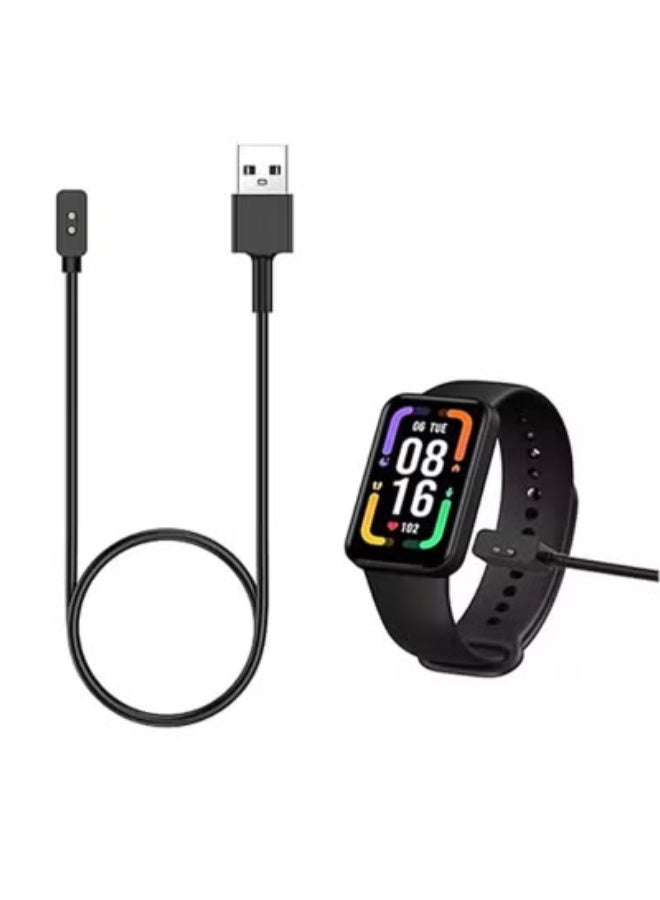 دهوك شاحن ساعة ذكية مغناطيسي متوافق مع XiaoMi Band 10 9 8 Pro Active Mi Watch 4 3 Active كابل شحن USB 3.3 قدم بديل للاستخدام اليومي وللمنزل أسود - Image 1