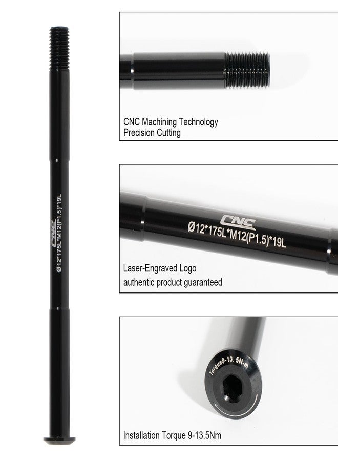 CNC 12mm Thru Axle for Bike Fork and Rear Hub,Mountain/Road Bicycle Hub Thru Axle 123mm 142mm 162mm 168mm 171mm 175mm 177mm 181mm,Thread Pitch:1.5 mm;Front Rear Wheel Thru Axle Adapter.123mm - Image 5