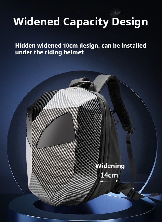 M MIAOYAN LED backpack street trend rider motorcycle helmet backpack cool travel backpack screen glowing eyes bright screen knight backpack  - Image 4