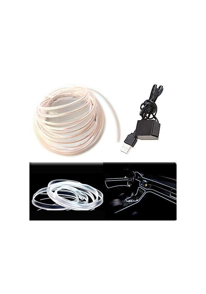 Maxlaxer 3M White EL Wire LED Strip for Car Interior - Image 2