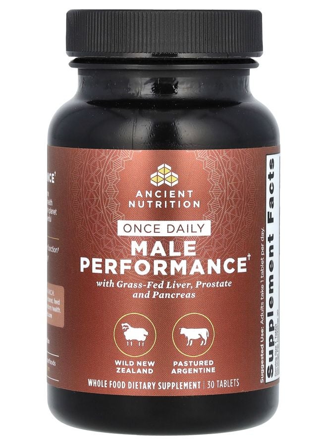 Ancient Nutrition Once Daily Male Performance 30 Tablets