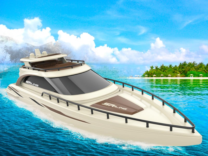POCO DIVO Luxury Modern Yacht 128 RC Boat 24Ghz Radio Remote Control 15 Sailing Cruise Pool Lake Pond Dual Motors 15kmph Speed Ship Deluxe Gifts Adults Water Fun Voyage - Image 3