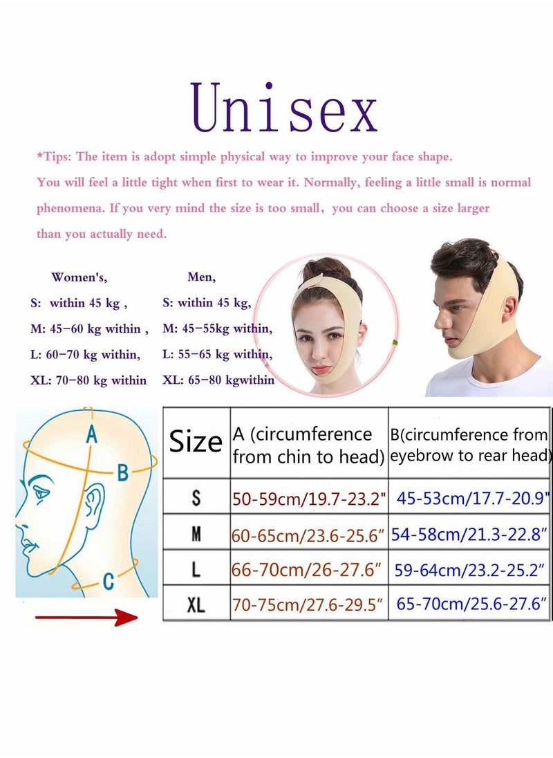 Generic - Facial Slimming Strap, Anti-Wrinkle Face Lifting Band, Double Chin Reducer, Breathable Soft Face Belt for a Defined V Shape, Comfortable and Effective Face Mask Companion - Image 1