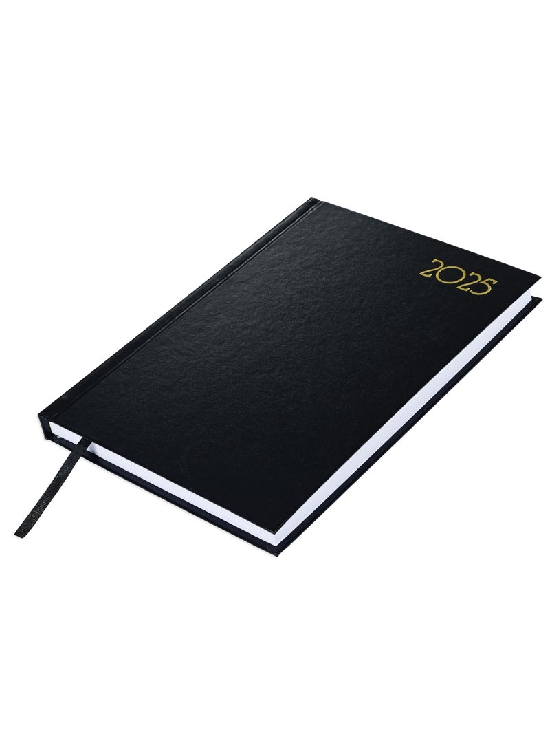 FIS FIS Diary 2025 English (Saturday & Sunday Combined) A5, Black - FSDI90E25BK  - Image 1