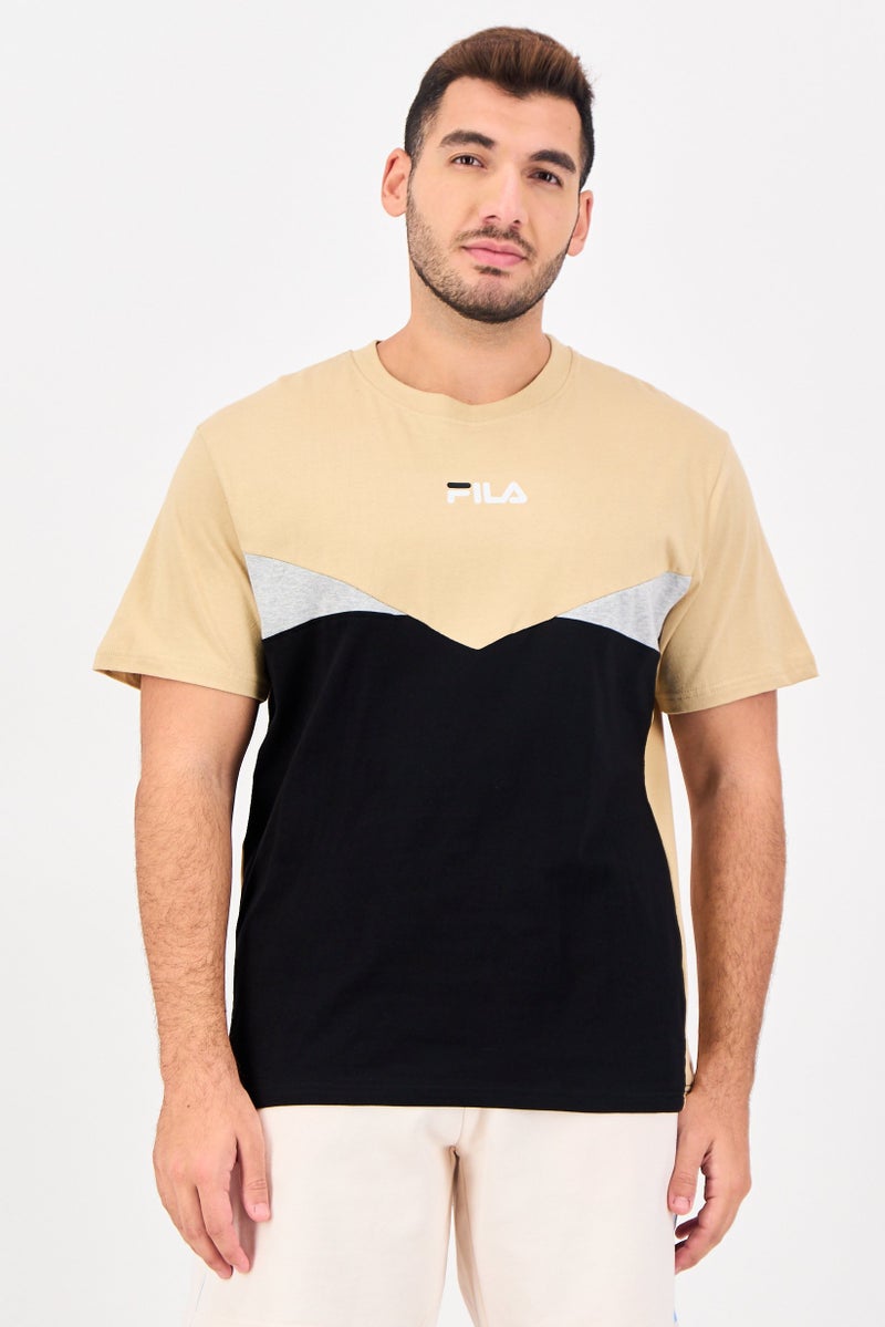 FILA Men Sportswear Fit Short Sleeve Outdoor T-Shirt, Multicolor - Image 1