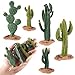 EOIVSH Desert Animal Figurines Set with Model Cactus Artificial Greenery Plant Fake Cacti Desert Diorama Project Great for Sand Table Landscape Scene Accessories Decoration - Image 3