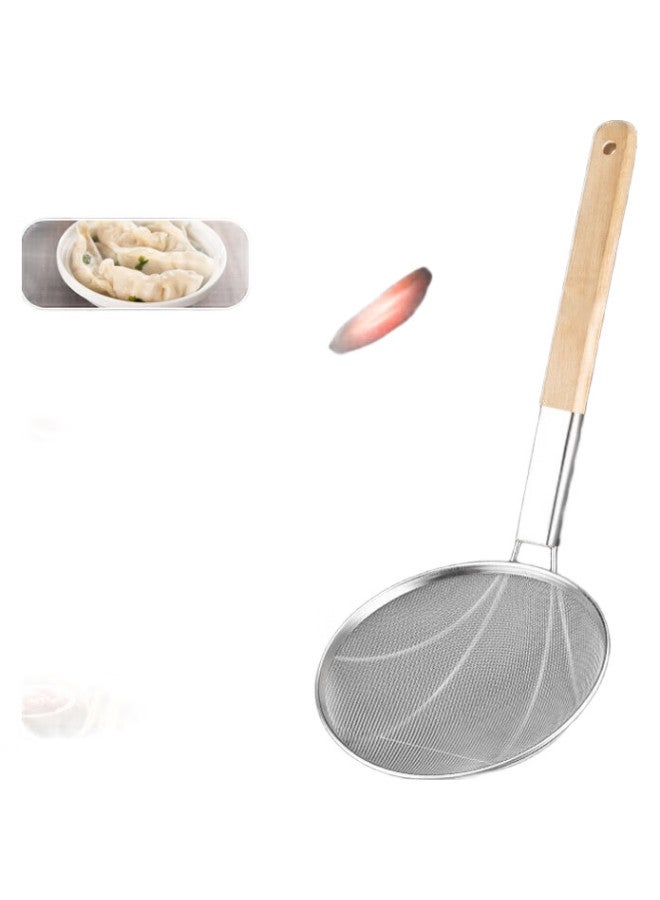 Yata Large Strainer, Fine Mesh Skimmer, Stainless Steel Colander, Noodle Scoop, Large Size 32Cm - Image 1