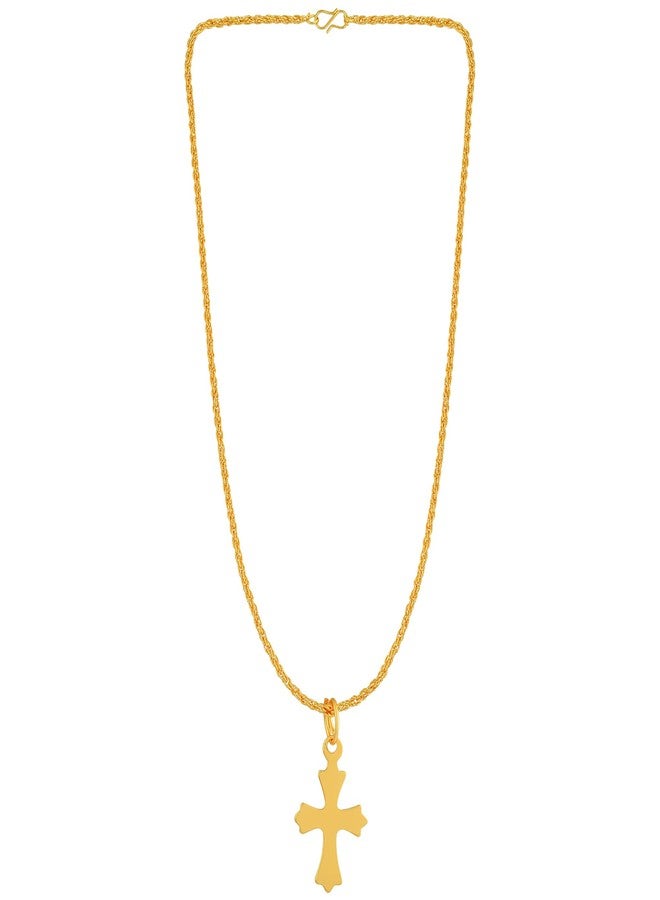 DULCI Jesus Cross Pendant Necklace With Chain for Men Women Christian Faith Fashion Dainty Simple Religious Jewelry - Image 2