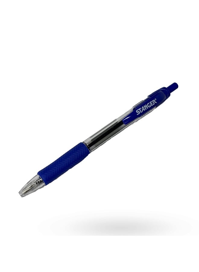 R 1.0 Soft-grip retractable blue