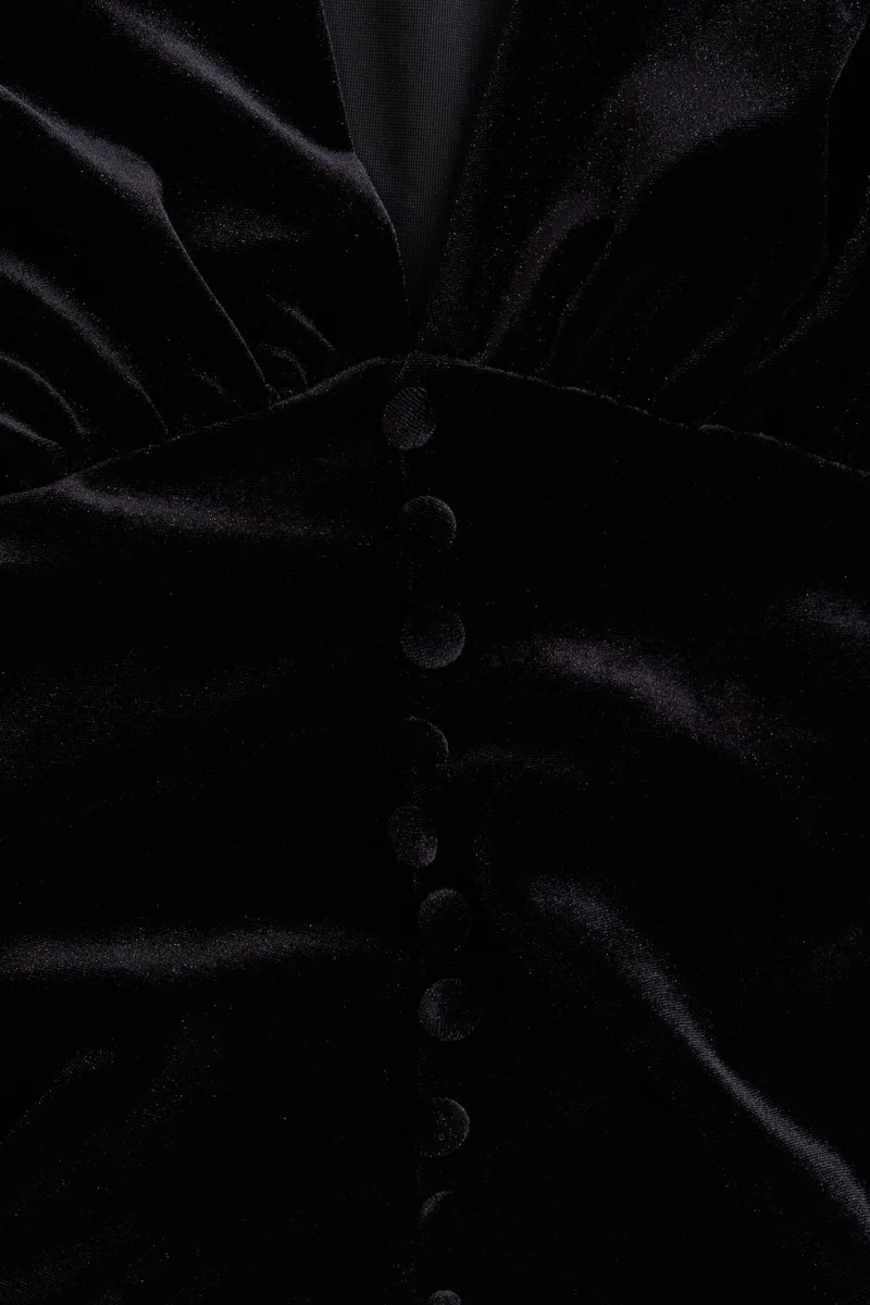 H&M Draped velour top