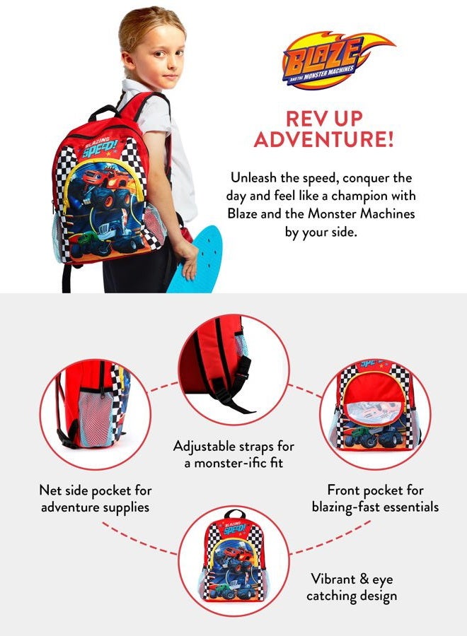 BLAZE and The Monster Machines Kids Backpack | Boys School Bag | Monster Truck Children's Backpacks for Nursery and School - Image 5