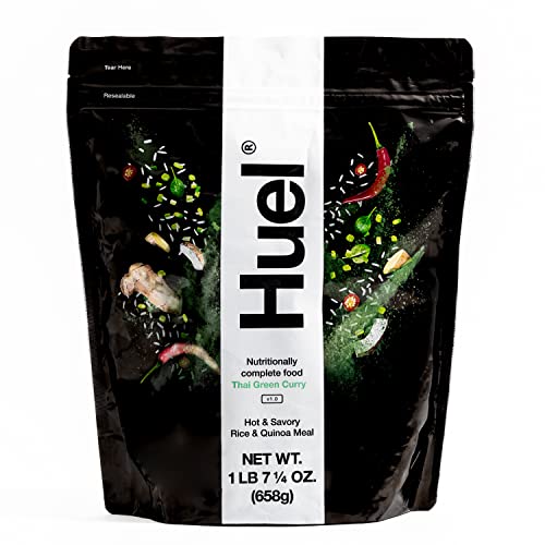 Huel Hot and Savory Instant Meal Replacement - Thai Green Curry - 14 Scoops Packed with 100% Nutritionally Complete Food, Including 20g of Protein, 10g of Fiber, and 27 Vitamins and Minerals - Image 1