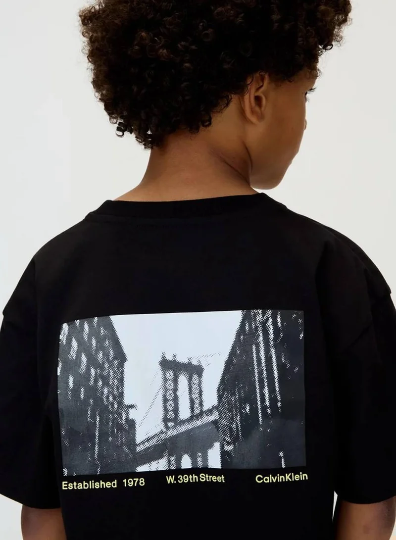 Calvin Klein Jeans Ck Black Relaxed Backprint T-Shirt for Men | Best Price UAE