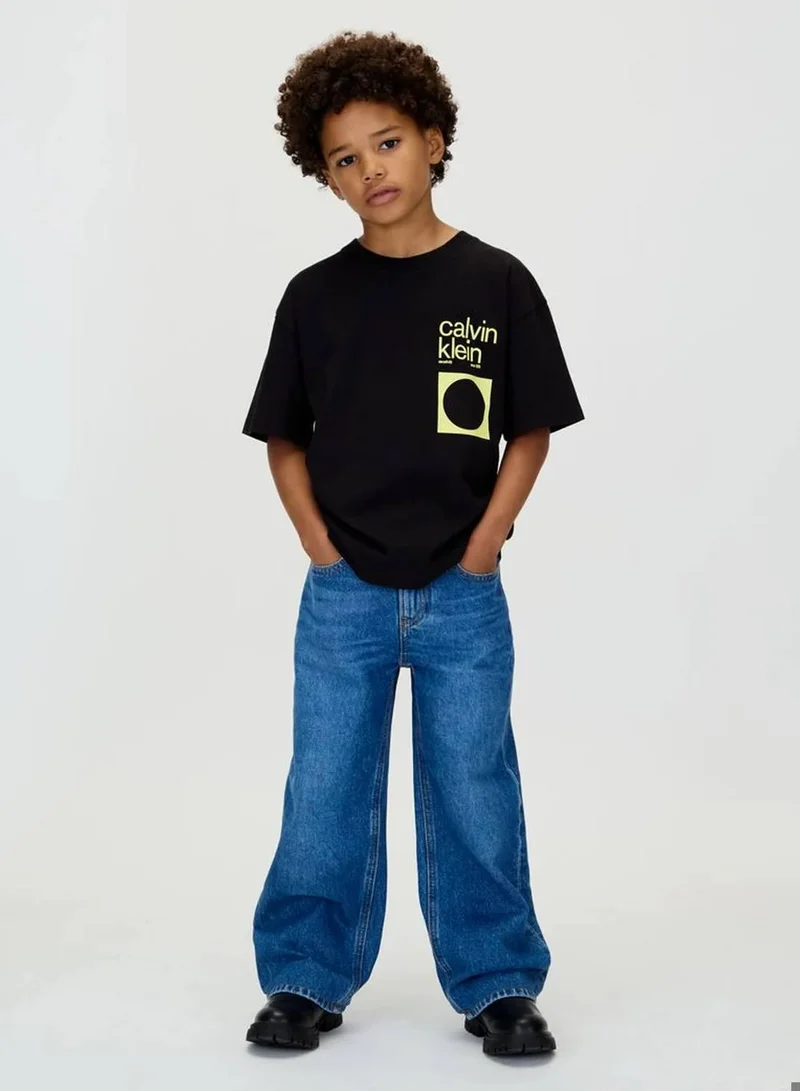 Calvin Klein Jeans Ck Black Relaxed Backprint T-Shirt for Men | Best Price UAE