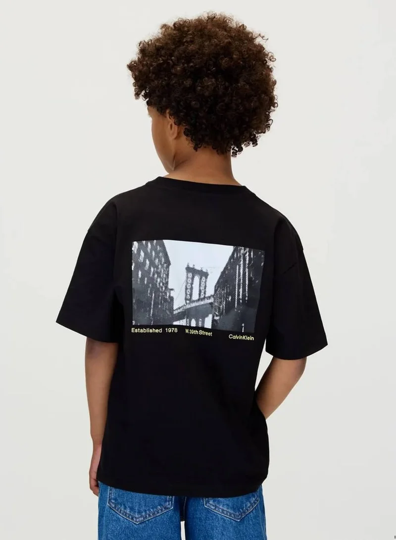 Calvin Klein Jeans Ck Black Relaxed Backprint T-Shirt for Men | Best Price UAE