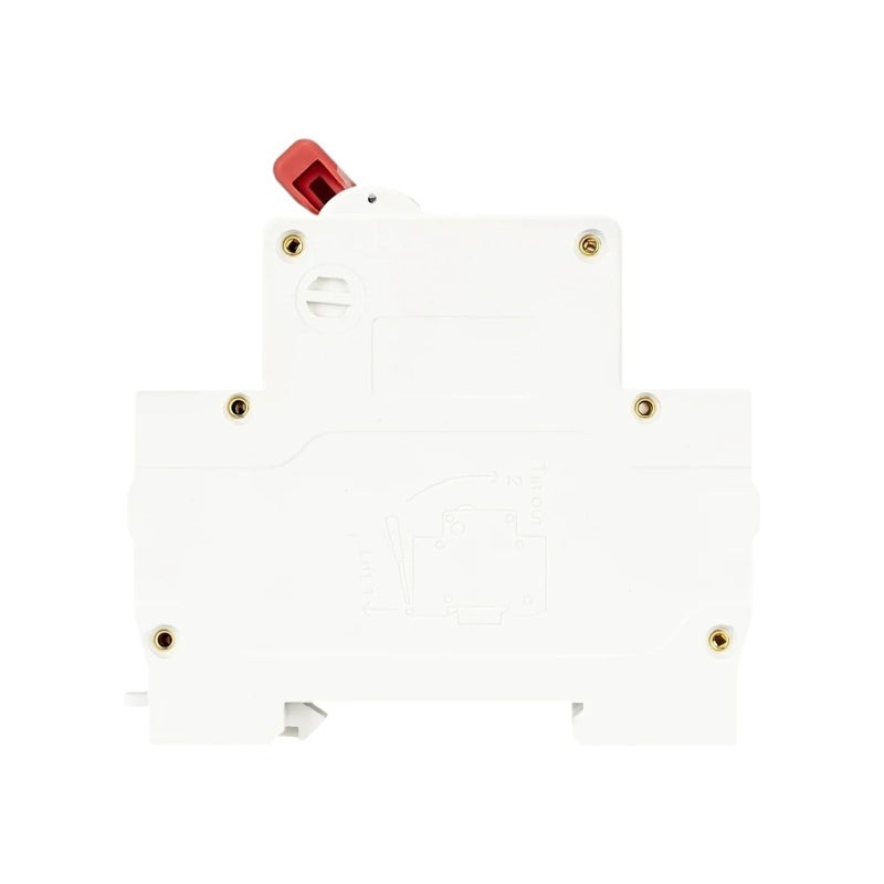 Manual Transfer Interlock Circuit Breaker 2P 2P 25A Dual Power Din Rail MCB - Image 3