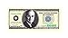 American Art Classics Pack of 5 Bills 10000000 One Hundred Thousand Dollar Casino Party Money - Image 3