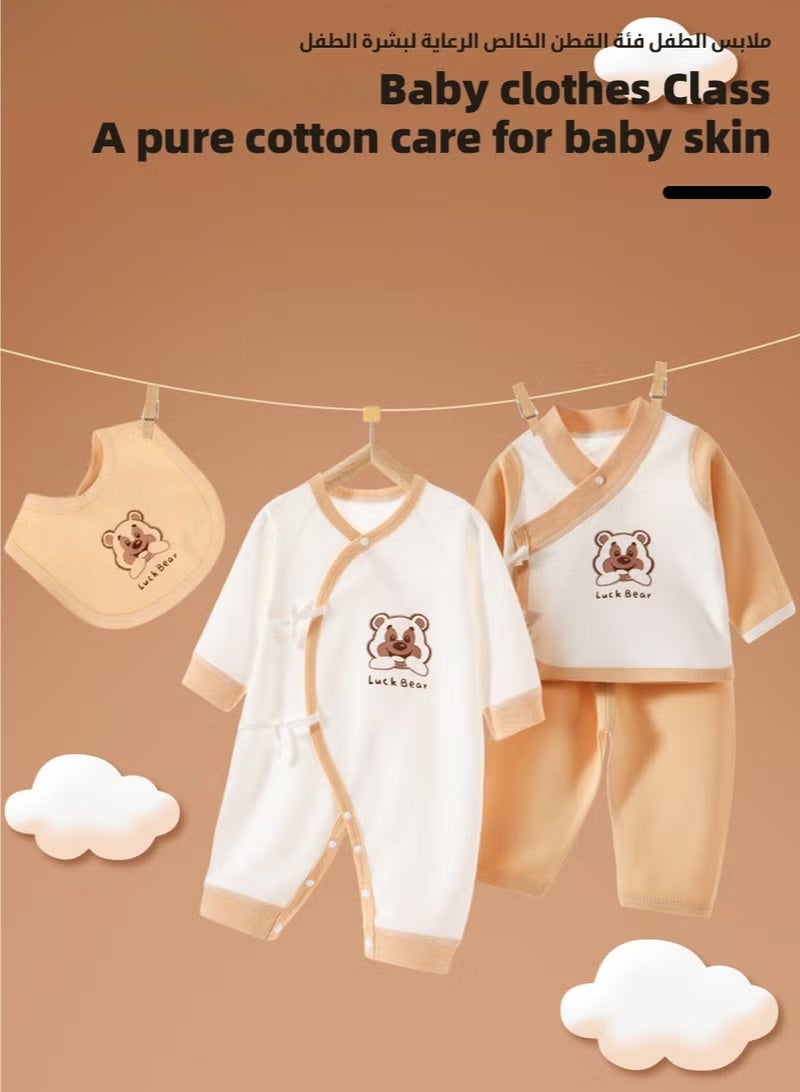 والالا مجموعة هدايا للأطفال حديثي الولادة، مجموعة هدايا لحديثي الولادة، مجموعة إكسسوارات ملابس الأطفال للأولاد والبنات، قطن فاخر، صندوق هدايا مثالي مع حقيبة سفر جميلة لفصل الربيع والصيف والخريف والشتاء 66 سم - Image 5