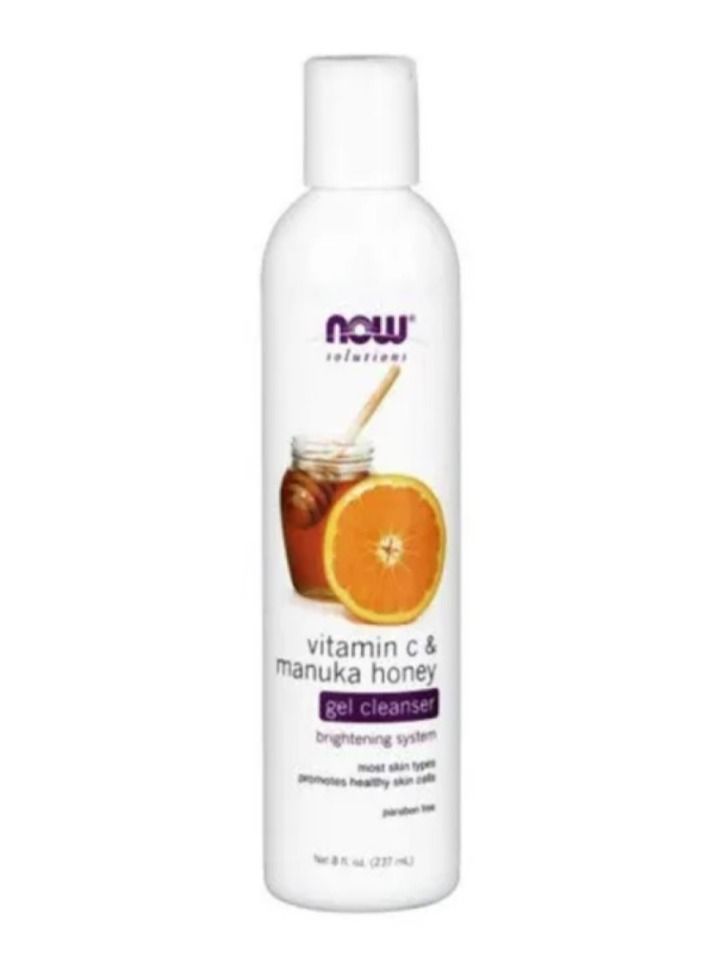 now Cleansing Gel, Vitamin C & Manuka Honey, 8 fl oz (237 ml)