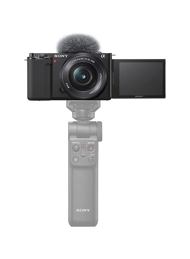 Sony Alpha ZV-E10L Interchangeable Lens Vlog Digital Camera with 16-50 mm Lens and Free Wireless Grip with remote control and tripod feature, 24.2MP, Black - Image 2